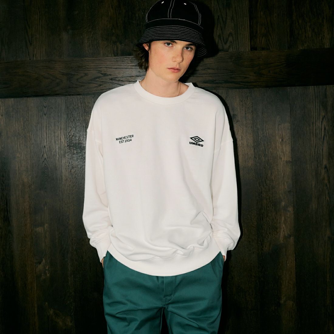 WHITE&&モデル身長：180cm 着用サイズ：L&&