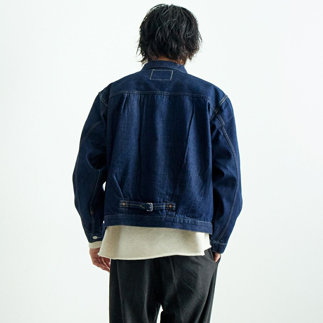 LEVIS Vintage Clothing [リーバイス ヴィンテージ クロージング] 1936モデル TYPE1ジャケット [0033E-00] 01 RINSE &&モデル身長：182cm 着用サイズ：L&&