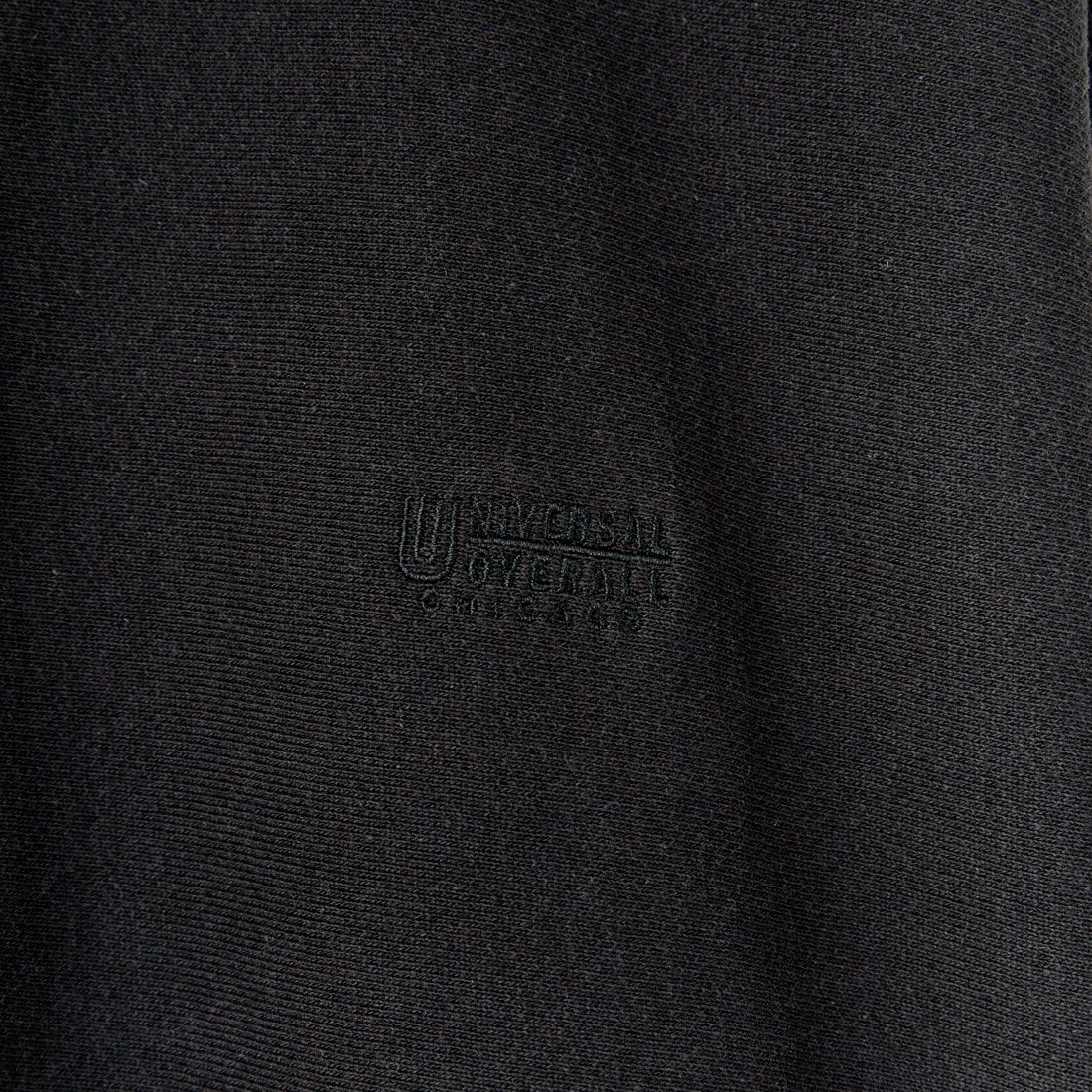 UNIVERSAL OVERALL [ユニバーサルオーバーオール] 別注 ヘビースウェット ハーフスナッププルオーバー [U2433290IN-JF] BLACK
