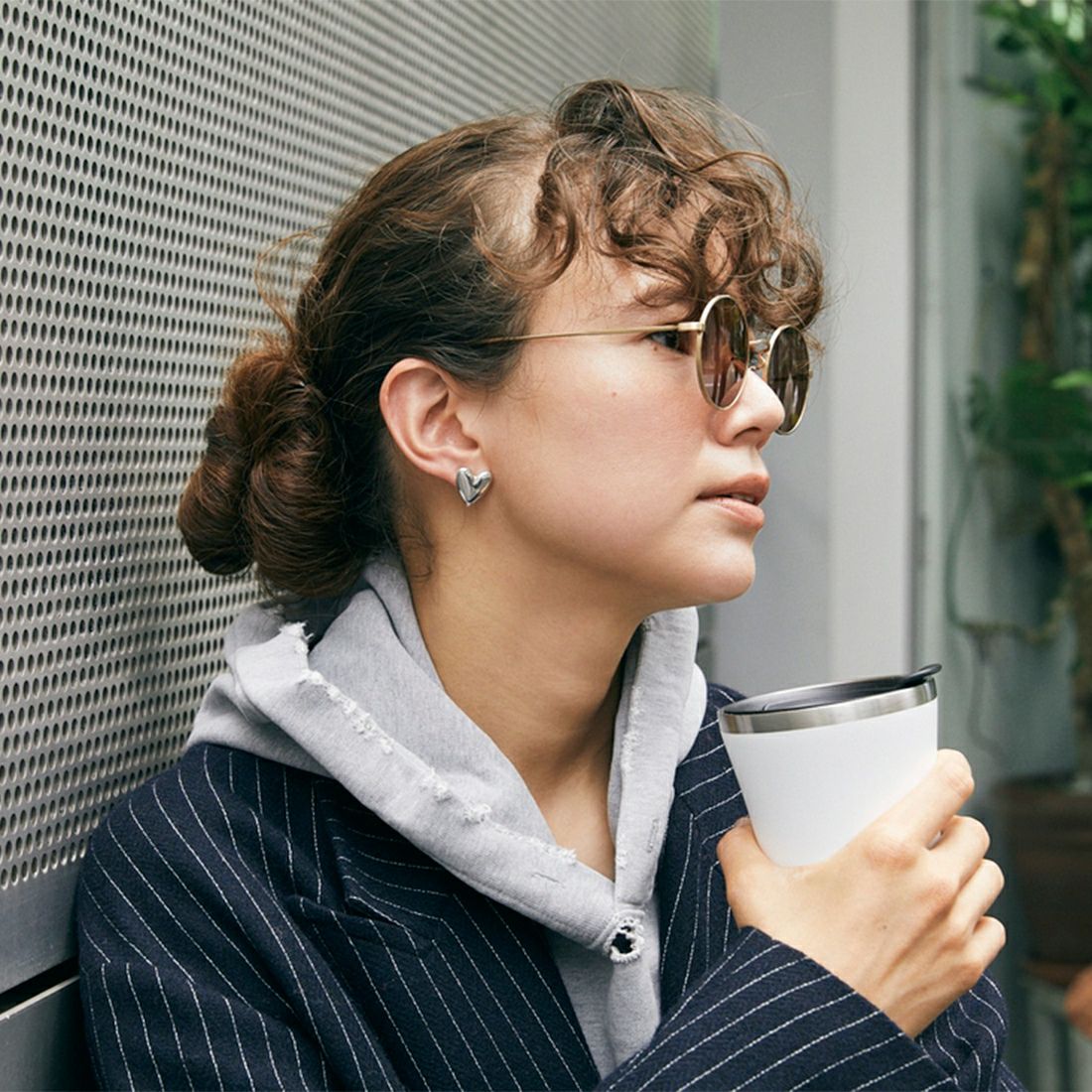 Baqless [バックレス] アミティ カリーヌシルバーピアス [AM-CLN-SV] SILVER