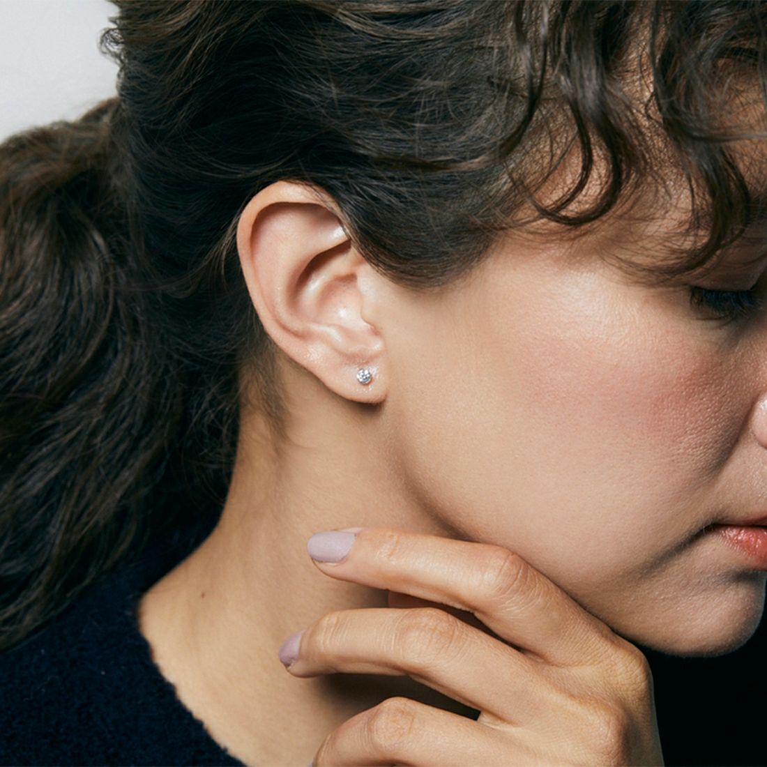 baqless バックレス　ピアス　Clarity White 5mm Clarity White 5.0mm｜Baqless 日本公式サイト