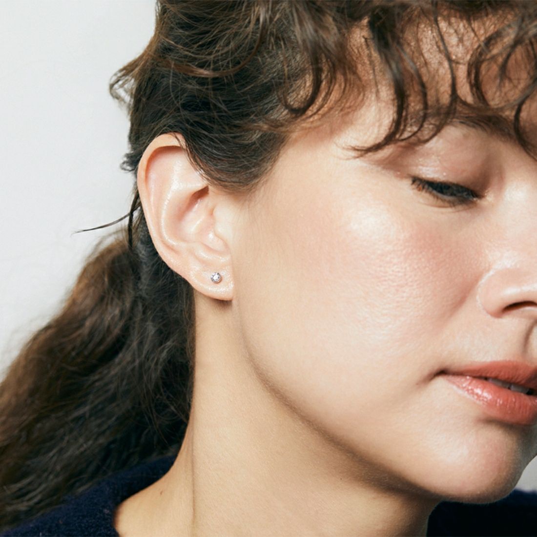 Baqless [バックレス] クラリティ ホワイトピアス [CZ-30-WH] WHITE