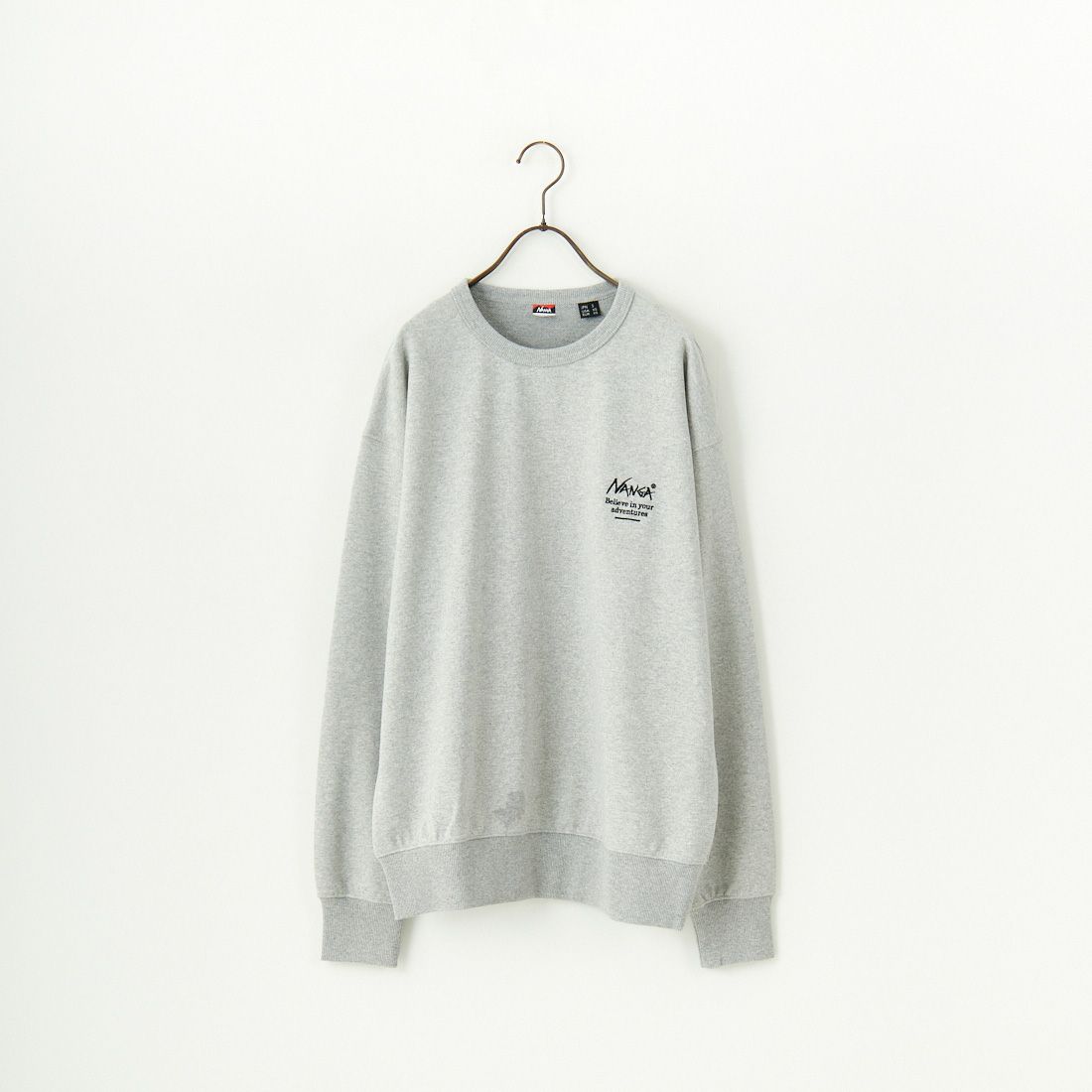 JEANSFACTORY × NANGA [ジーンズファクトリー × ナンガ] 別注 ボックスロゴ バックプリントスウェット [NW24AW-JF1] GRAY