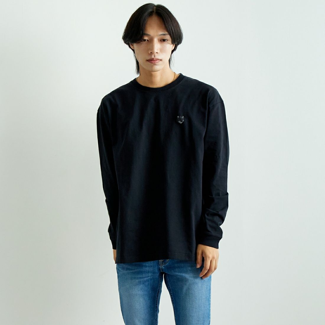 BLACK&&モデル身長：179cm 着用サイズ：M&&