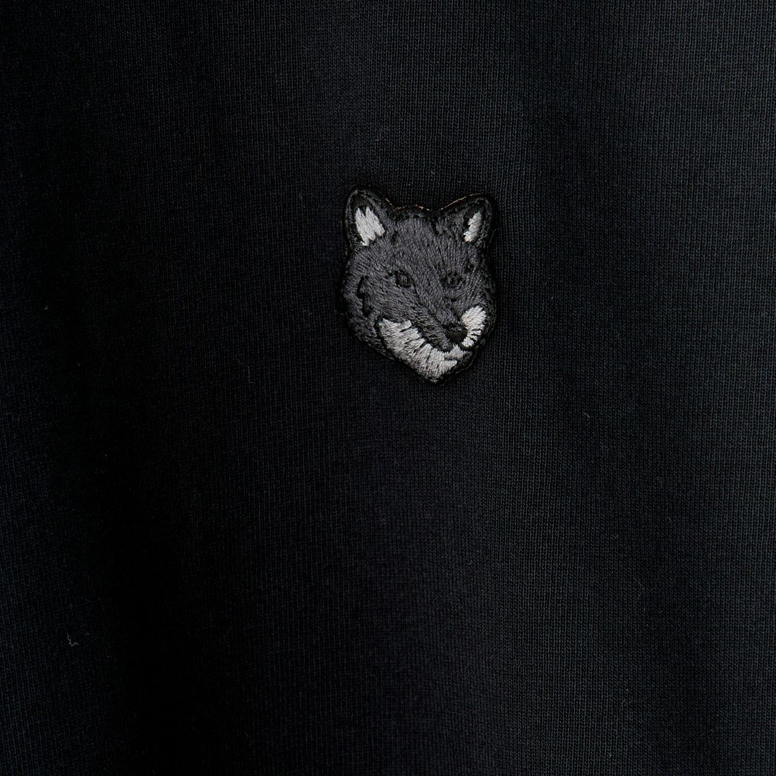 MAISON KITSUNE [メゾン キツネ] ボールド フォックスヘッドパッチ コンフォートロングスリーブTシャツ [LM00109KJ0118] BLACK