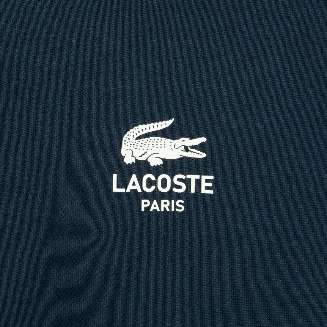 LACOSTE [ラコステ] ワンポイントプリント クルーネックスウェット [SH2736] 166 NAVY B