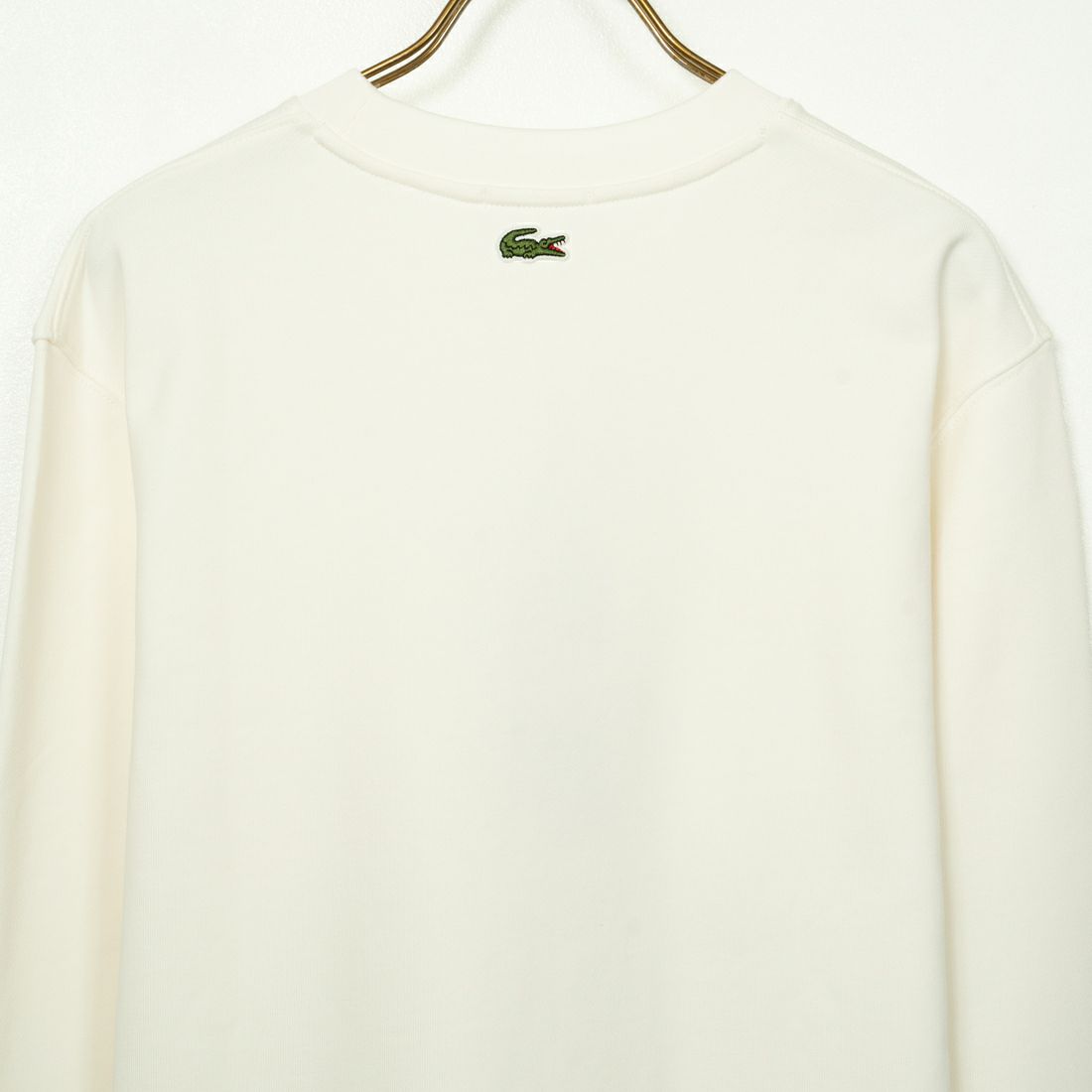 LACOSTE [ラコステ] ワンポイントプリント クルーネックスウェット [SH2736] 70V FLOUR
