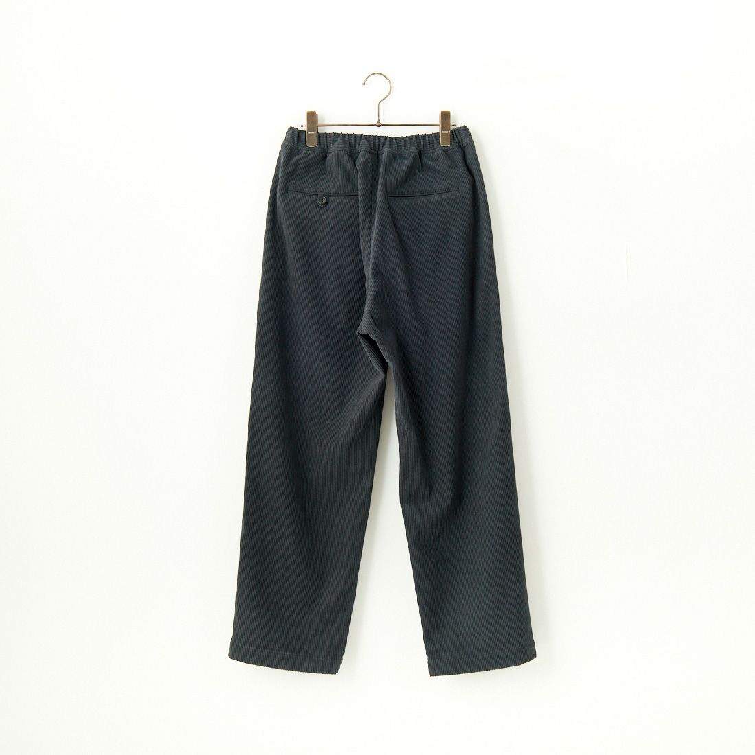 Noir Fabrik [ヌワールファブリック] トリコットコーデュロイワイドテーパードパンツ [BAGGYEASY-M-243-01-I] BL.GRY