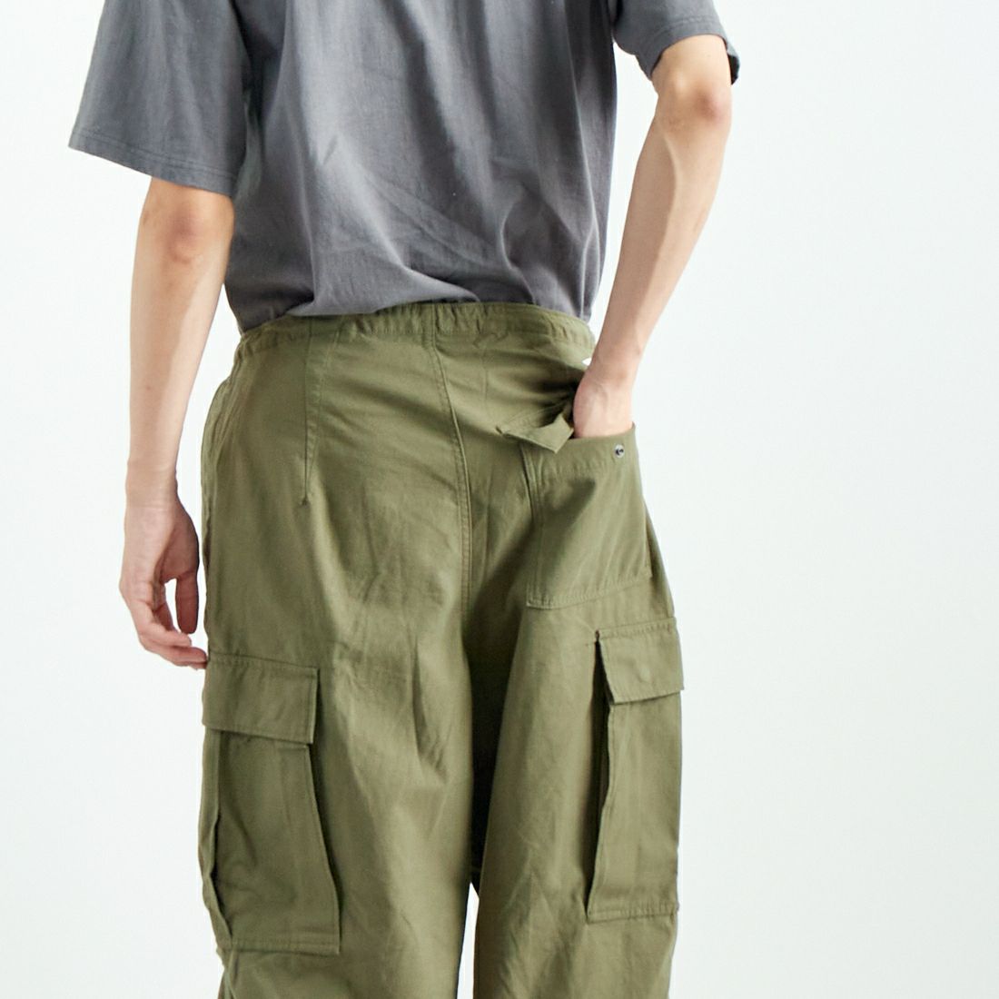 ARMY TWILL SANFORIZED [アーミーツイル サンフォライズド] バックサテンカーゴパンツ [AM-2455001] KHAKI
