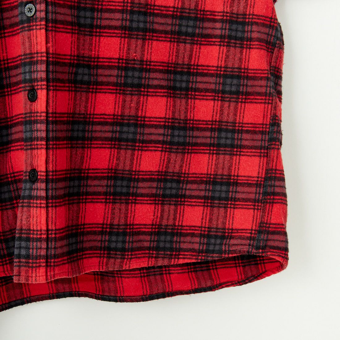 UNIVERSAL OVERALL [ユニバーサルオーバーオール] 別注 チェックフードシャツ [U2431100IN-JF] RED