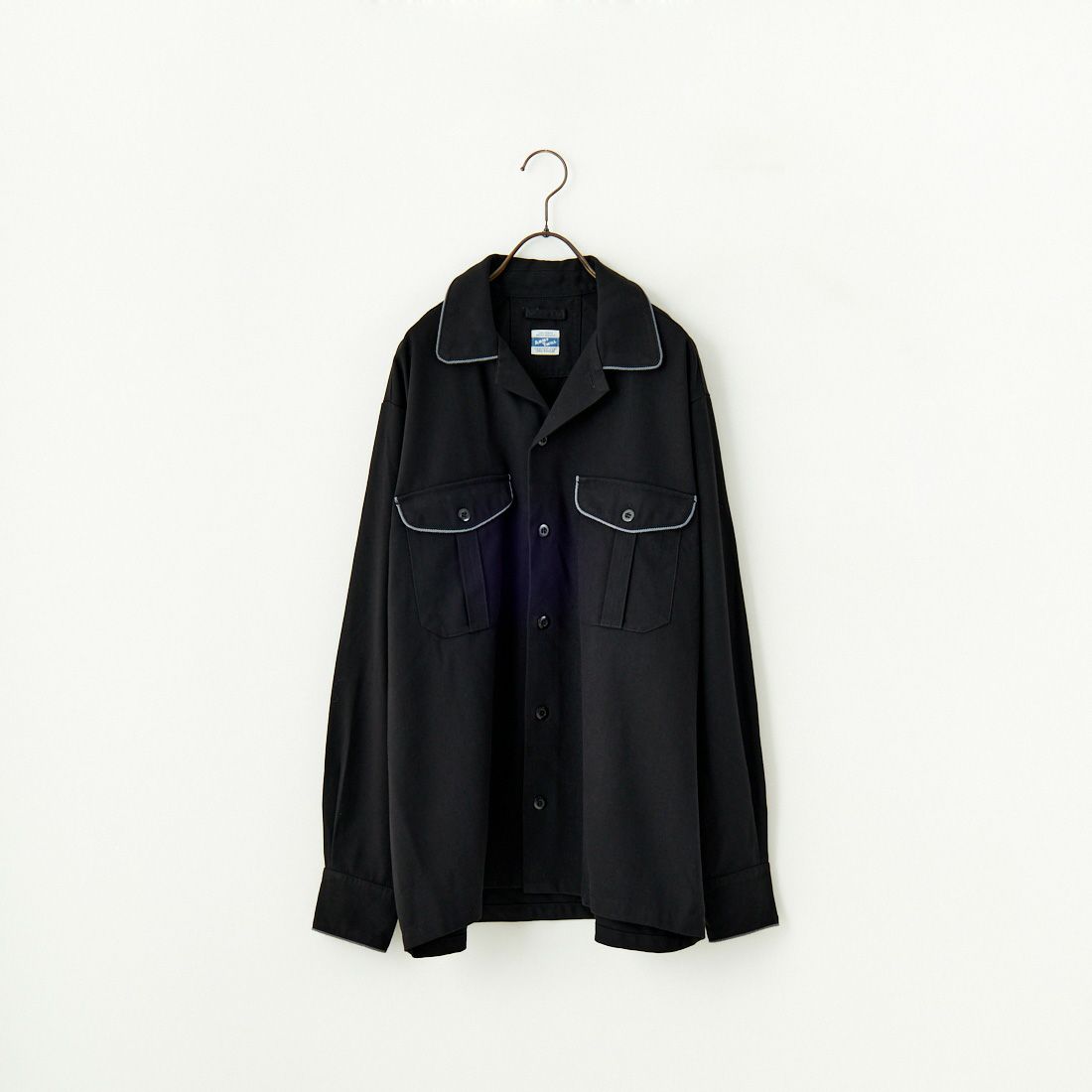 ARMY TWILL SANFORIZED [アーミーツイル サンフォライズド] パレードシャツ [AM-2457002] BLACK