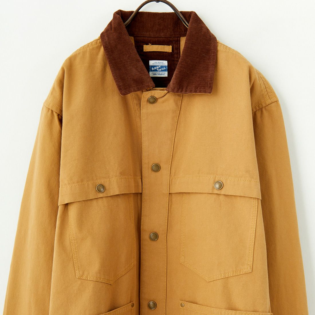 ARMY TWILL SANFORIZED [アーミーツイル サンフォライズド] ダックロガージャケット [AM-2454001] MUSTARD