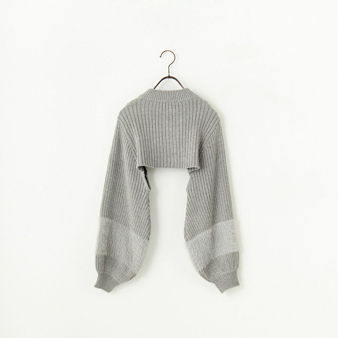 TORRAZZO DONNA [トラッゾドンナ] ワイドリブニットボレロ [6253-587] 13 GRAY