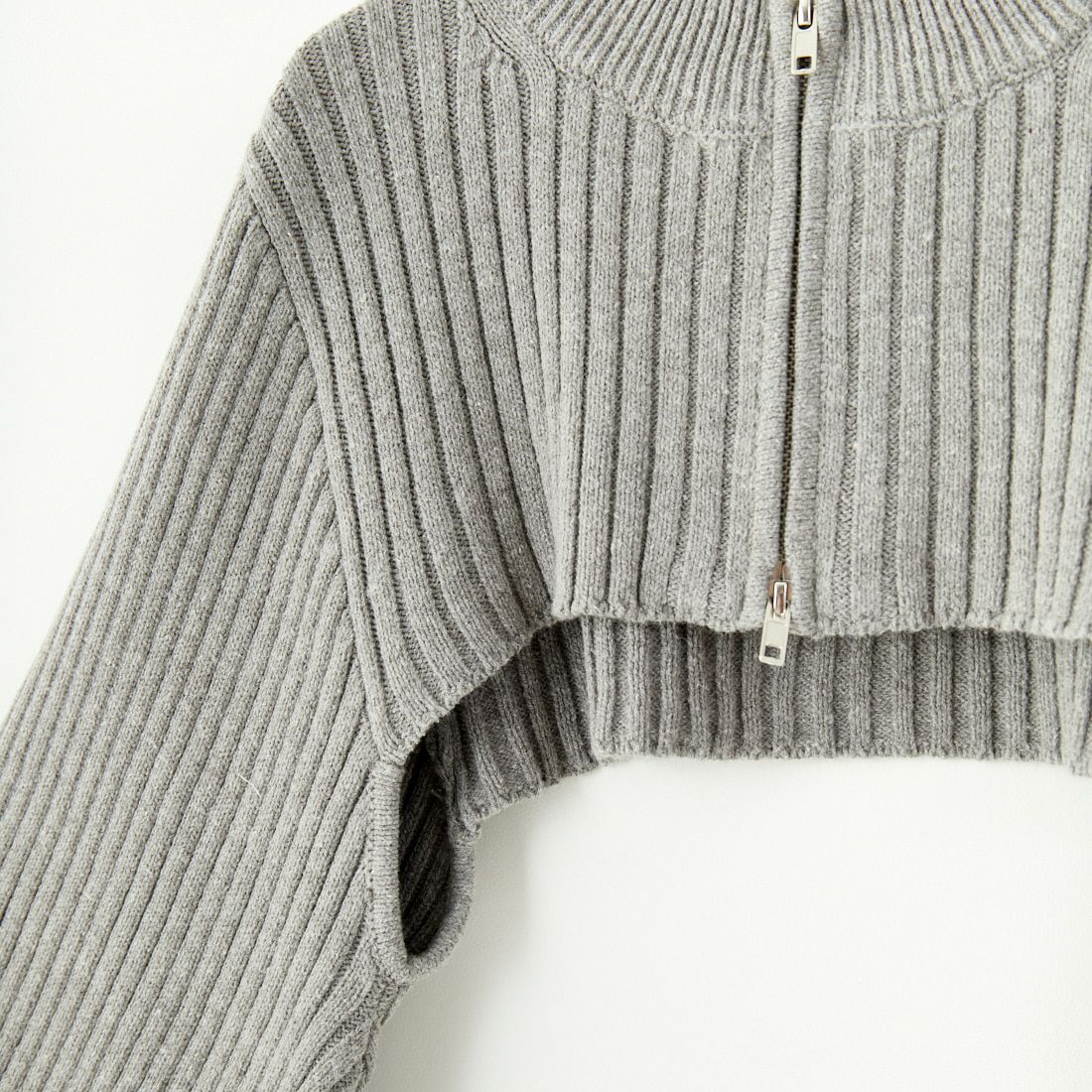 TORRAZZO DONNA [トラッゾドンナ] ワイドリブニットボレロ [6253-587] 13 GRAY