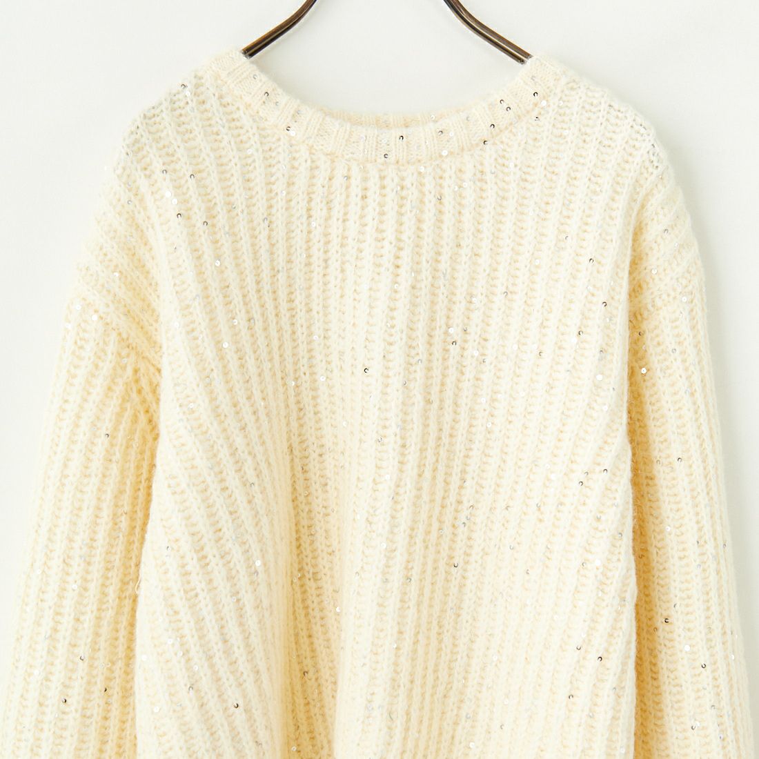 TORRAZZO DONNA [トラッゾドンナ] スパンコールニット [6253-310] 06 O.WHITE