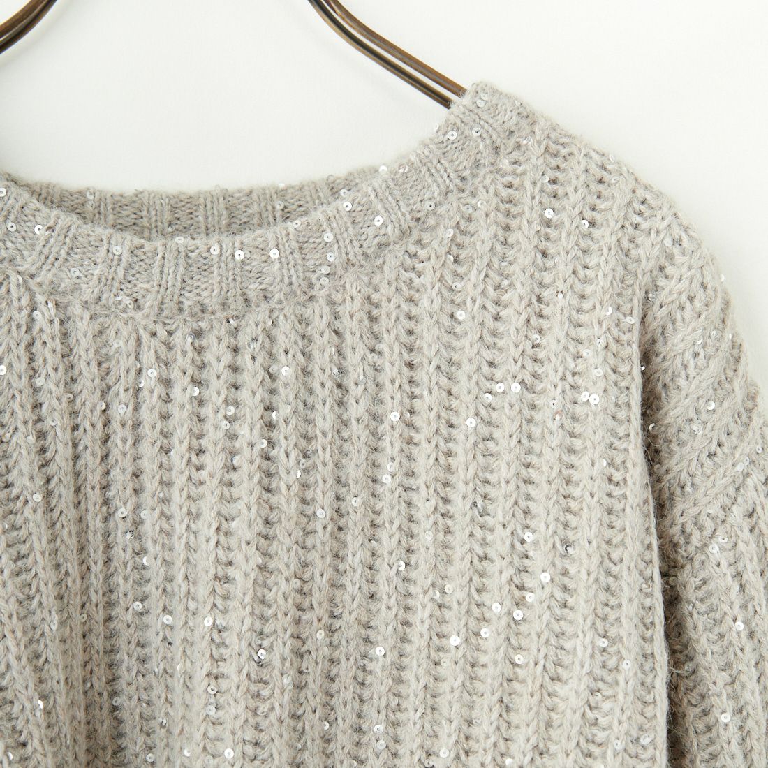 TORRAZZO DONNA [トラッゾドンナ] スパンコールニット [6253-310] 12 L.GRAY