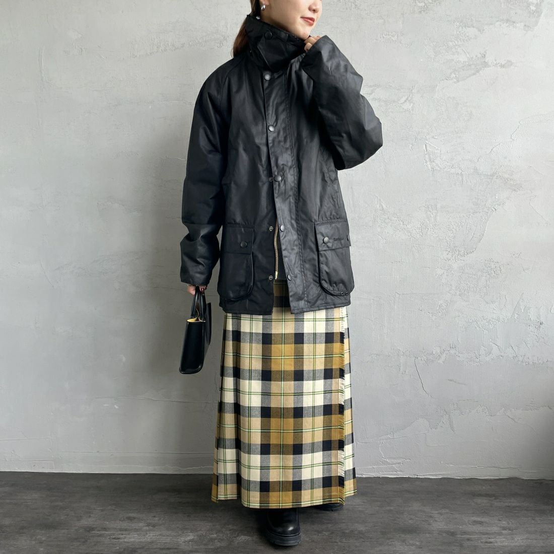 Barbour [バブアー] ビデイル ワックスジャケット [MWX0018] BK91 &&モデル身長：156cm 着用サイズ：36&&