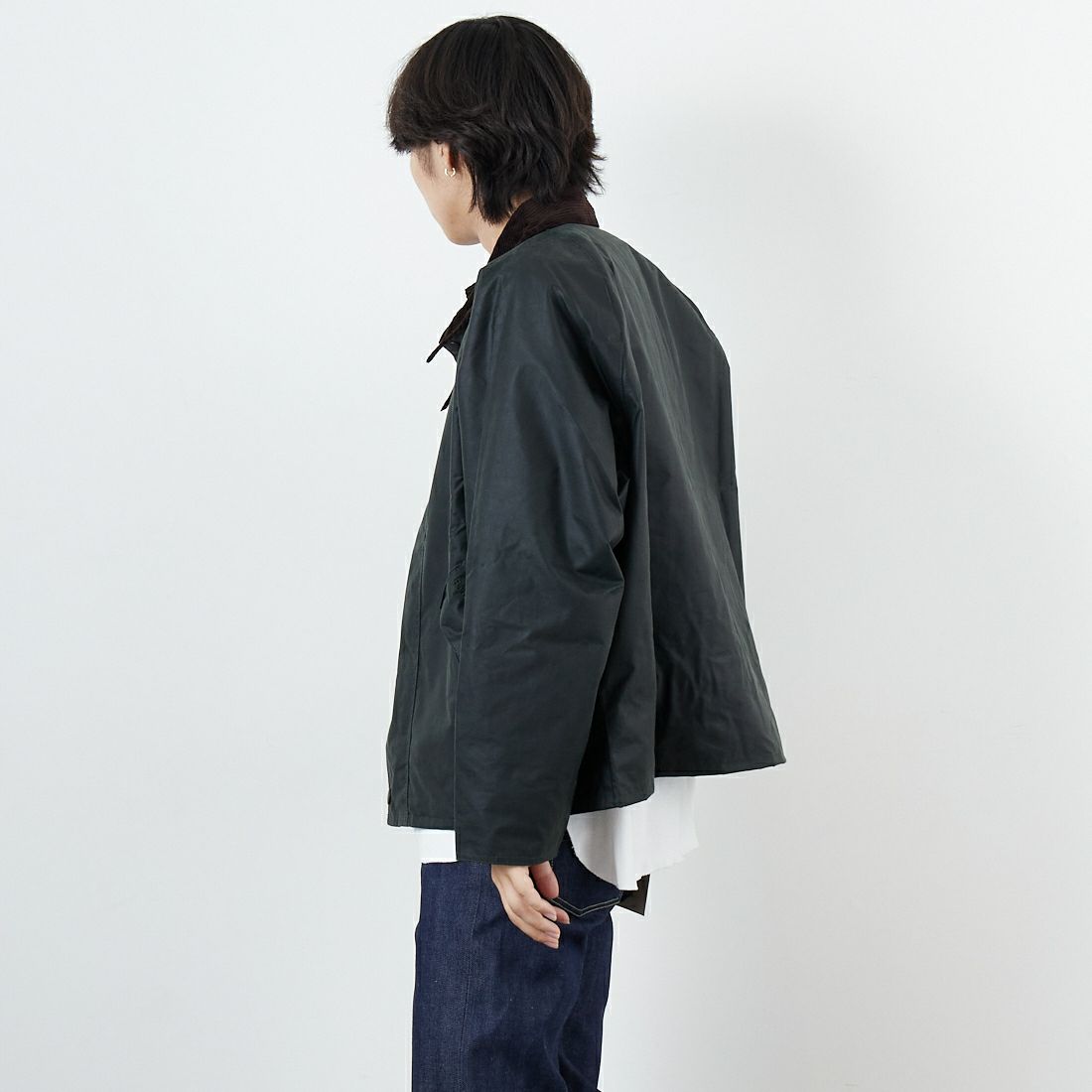 Barbour [バブアー] トランスポート ワックスジャケット [MWX1678] BK91 &&モデル身長：179cm 着用サイズ：38&&