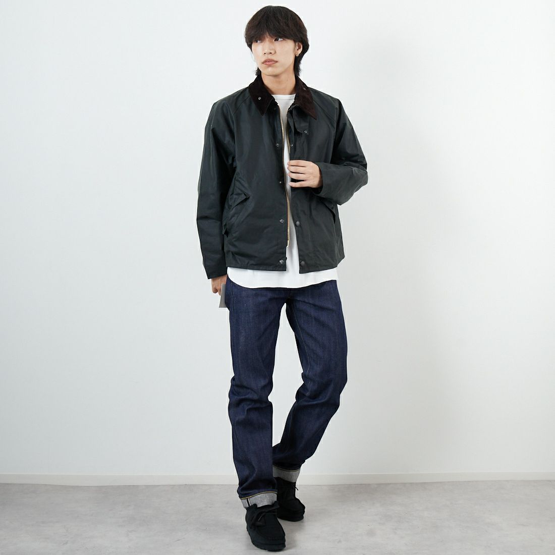 Barbour [バブアー] トランスポート ワックスジャケット [MWX1678] BK91 &&モデル身長：179cm 着用サイズ：38&&