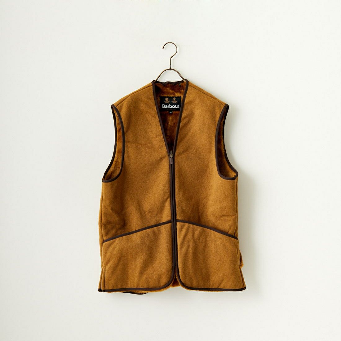 Barbour [バブアー] ウォームパイル ウェストコート ジップインライナーベスト [MLI0004] BROWN