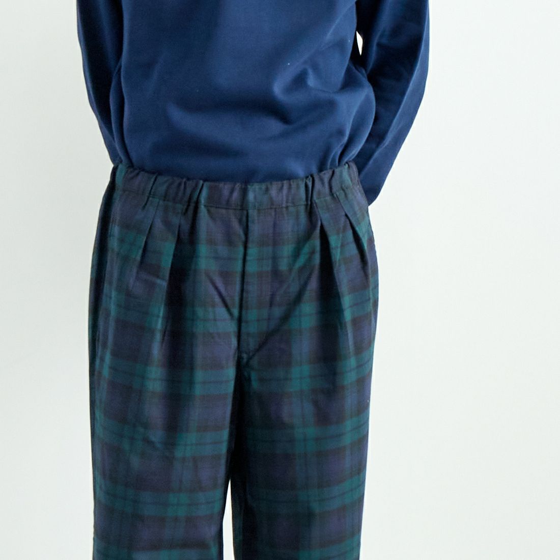 Noir Fabrik [ヌワールファブリック] T/Rツイルストレッチ チェックタックインパンツ [NF-243-055] BW BLK WAC