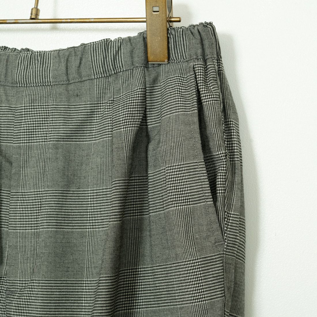 Noir Fabrik [ヌワールファブリック] T/Rツイルストレッチ チェックタックインパンツ [NF-243-055] G GREN CHK