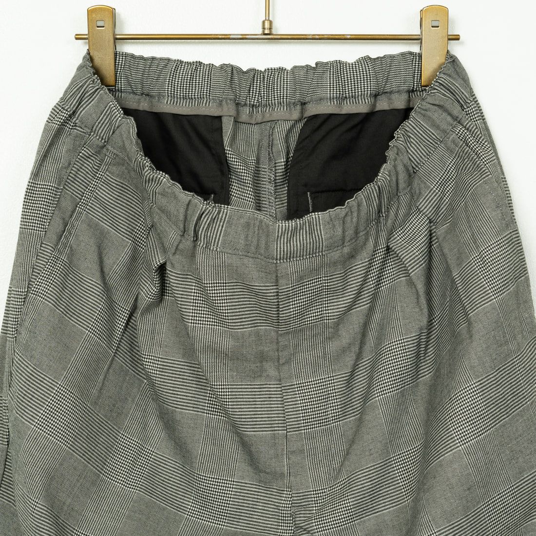 Noir Fabrik [ヌワールファブリック] T/Rツイルストレッチ チェックタックインパンツ [NF-243-055] G GREN CHK