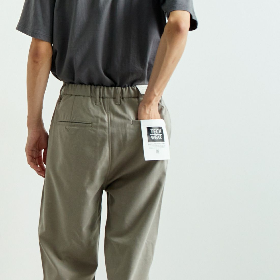 Jeans Factory Clothes [ジーンズファクトリークローズ] ウール混ストレッチワイドテーパードパンツ [JFC-243-054] 66 GRGE