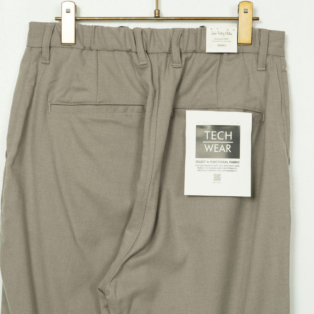 Jeans Factory Clothes [ジーンズファクトリークローズ] ウール混ストレッチワイドテーパードパンツ [JFC-243-054] 66 GRGE