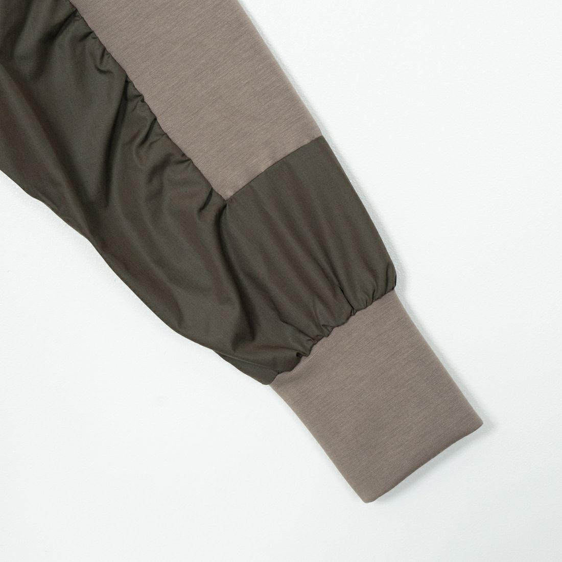 Jeans Factory Clothes [ジーンズファクトリークローズ] 異素材切り替え ボンディングパーカー [21243068] 056 ｶｰｷ