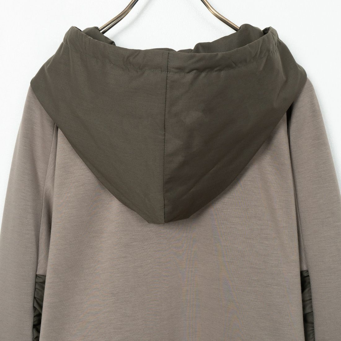 Jeans Factory Clothes [ジーンズファクトリークローズ] 異素材切り替え ボンディングパーカー [21243068] 056 ｶｰｷ