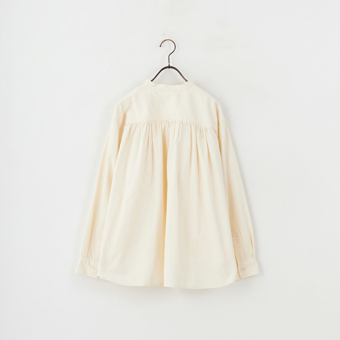 DANTON [ダントン] コーデュロイ バンドカラーシャツ [DT-B0290MCD] OFF WHITE
