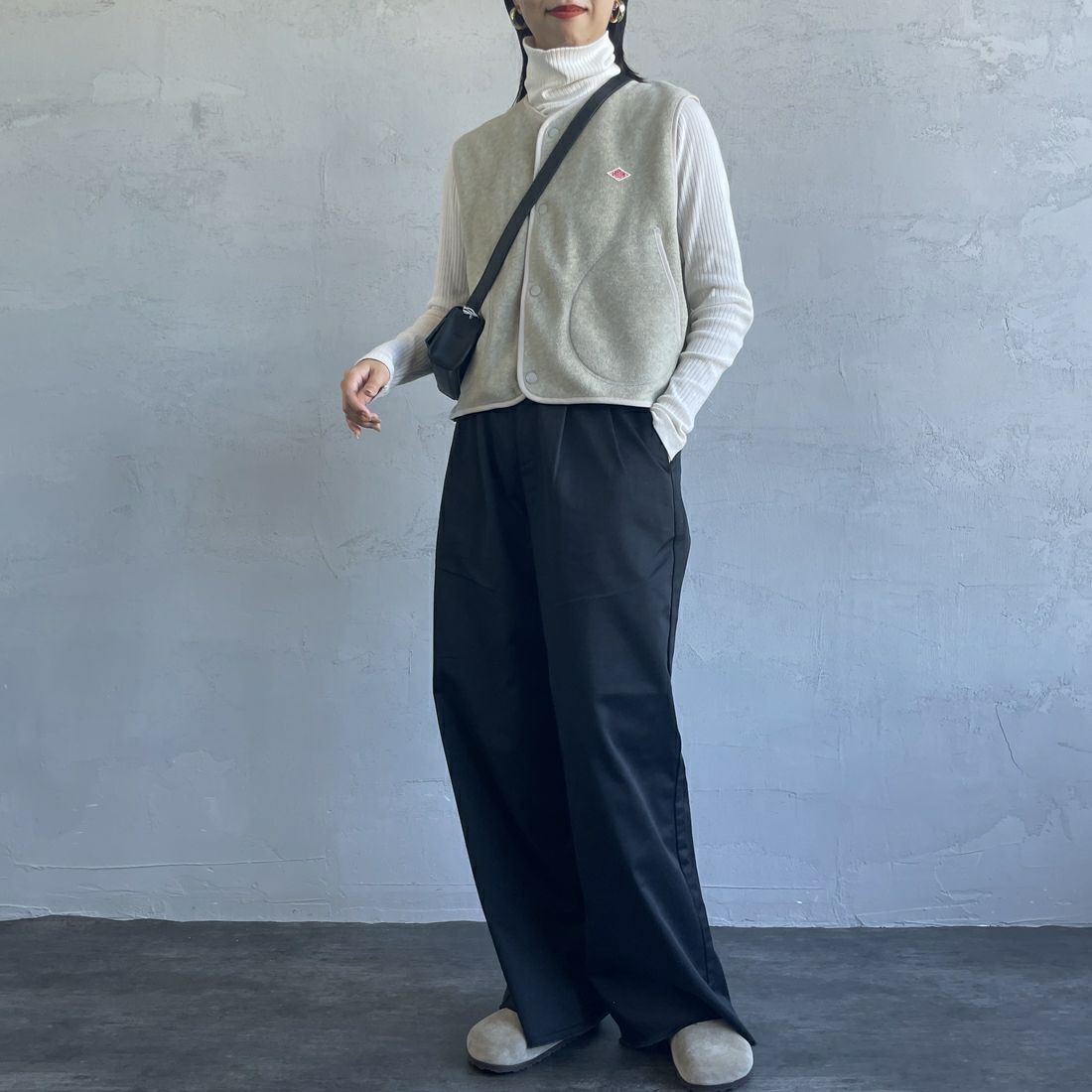 DANTON [ダントン] フリースノーカラーベスト [DT-A0521