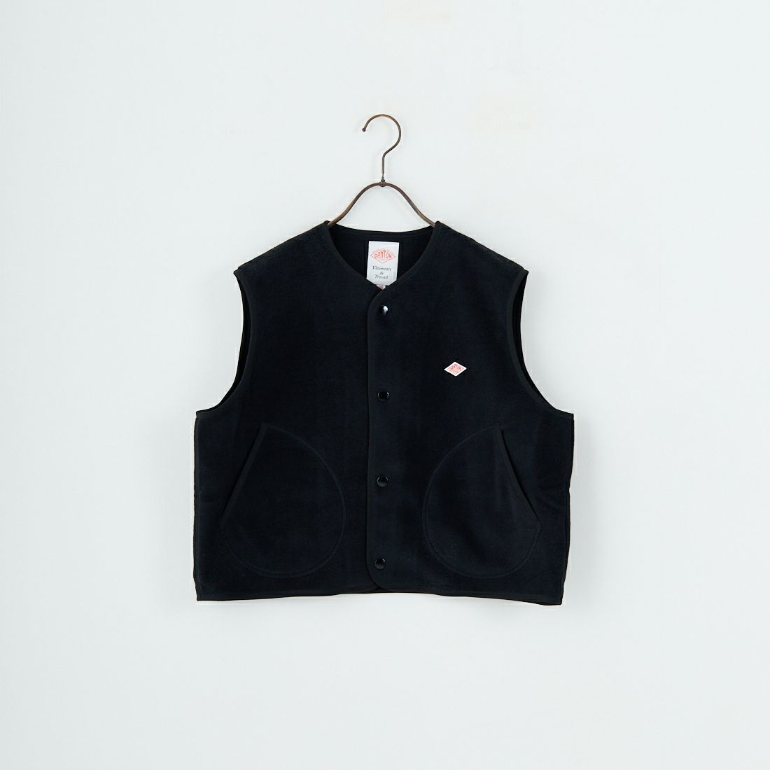 DANTON [ダントン] フリースカラーレスベスト [DT-A0521] BLACK