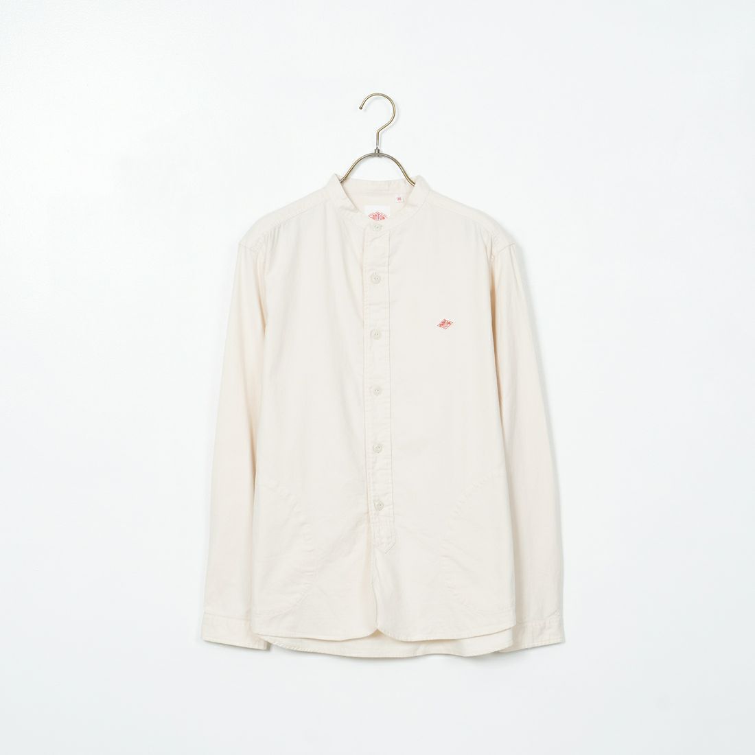 DANTON [ダントン] 先染めビエラ バンドカラーシャツ [DT-B0280VSS] ECRU