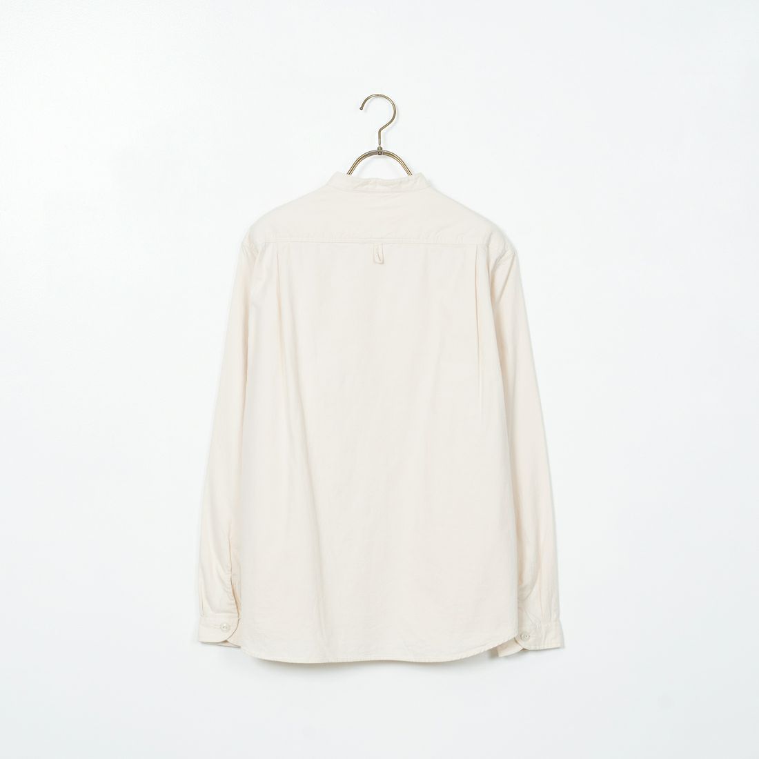DANTON [ダントン] 先染めビエラ バンドカラーシャツ [DT-B0280VSS] ECRU