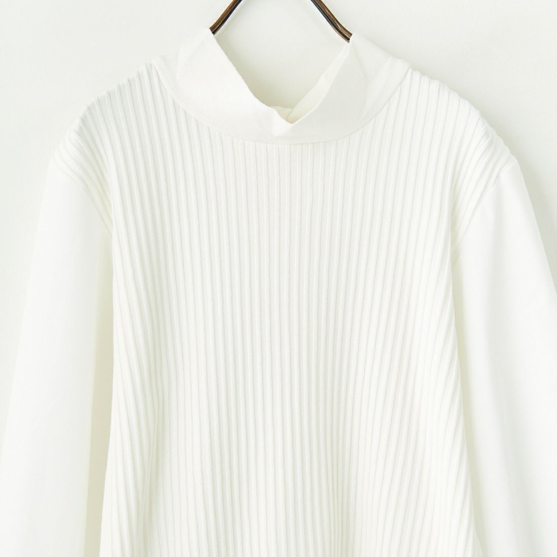 TORRAZZO DONNA [トラッゾドンナ] ニット×布帛 ドッキングブラウス [6255-371] 05 WHITE