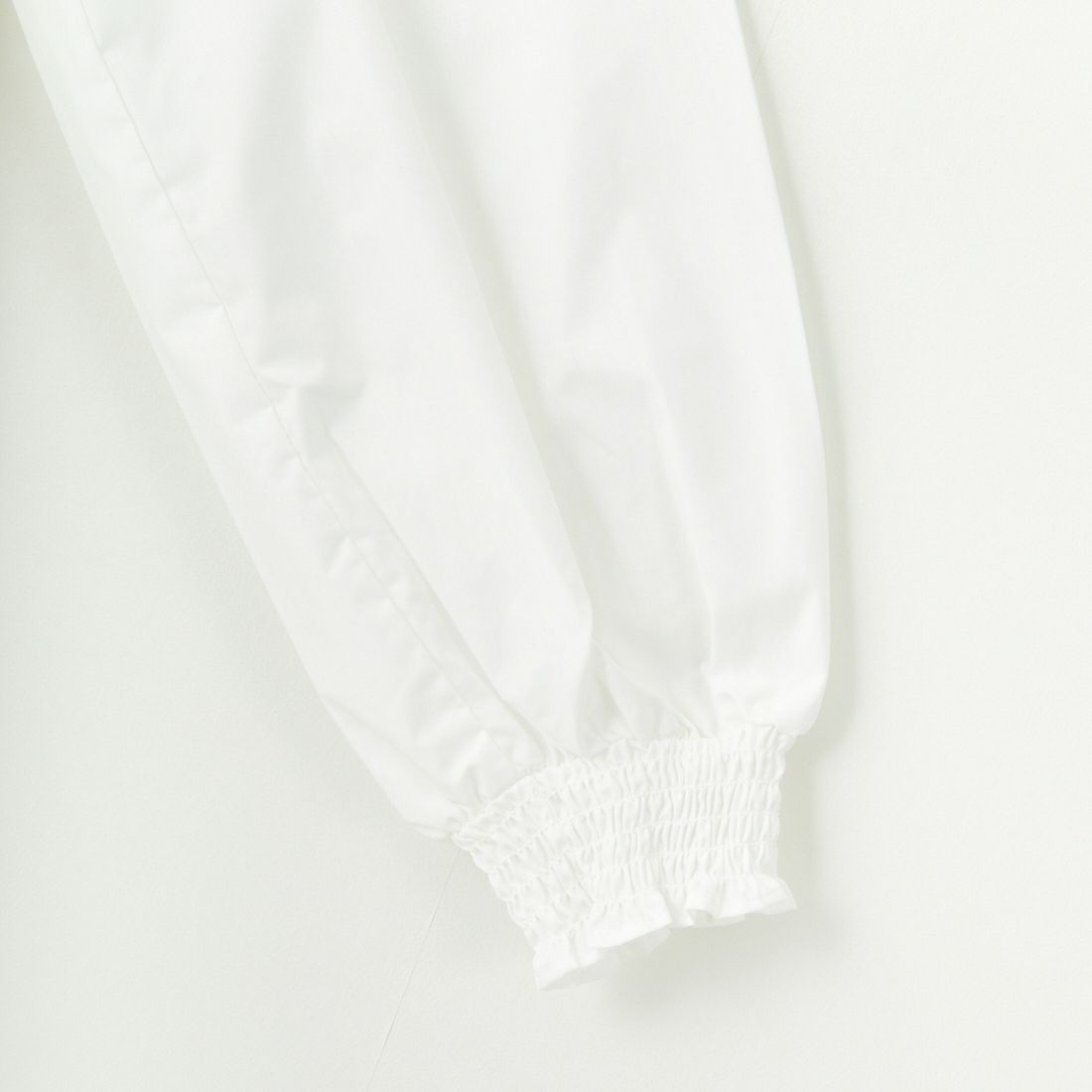 TORRAZZO DONNA [トラッゾドンナ] ニット×布帛 ドッキングブラウス [6255-371] 05 WHITE