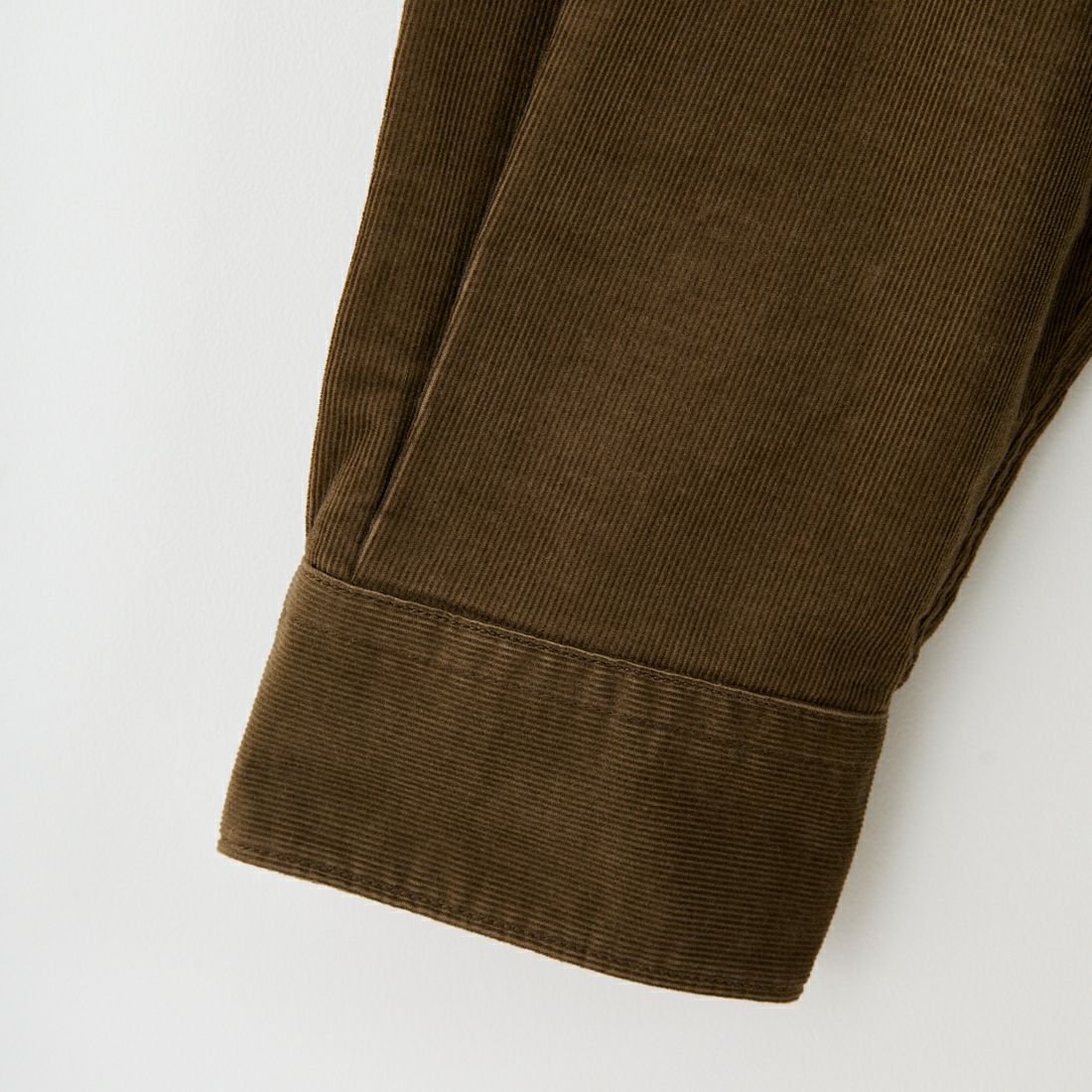 DANTON [ダントン] コーデュロイ バンドカラーシャツ [DT-B0291MCD] OLIVE