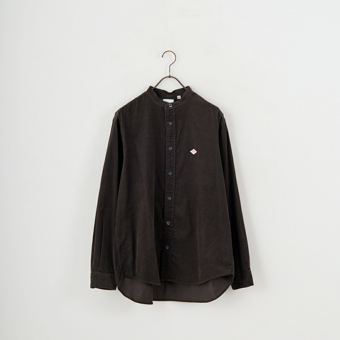 DANTON [ダントン] コーデュロイ バンドカラーシャツ [DT-B0291MCD] CHARCOAL