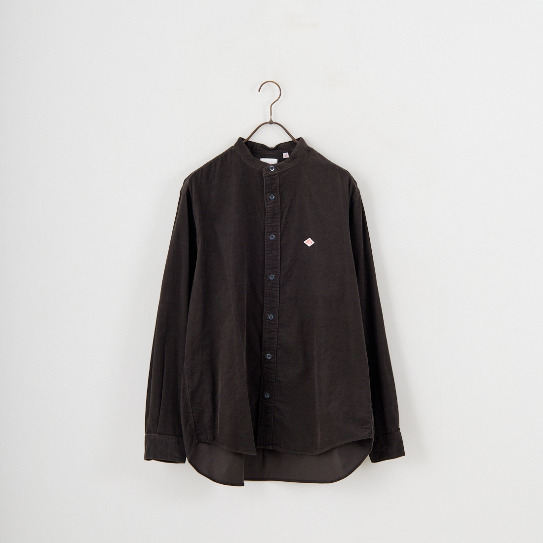DANTON [ダントン] コーデュロイ バンドカラーシャツ [DT-B0291MCD] CHARCOAL