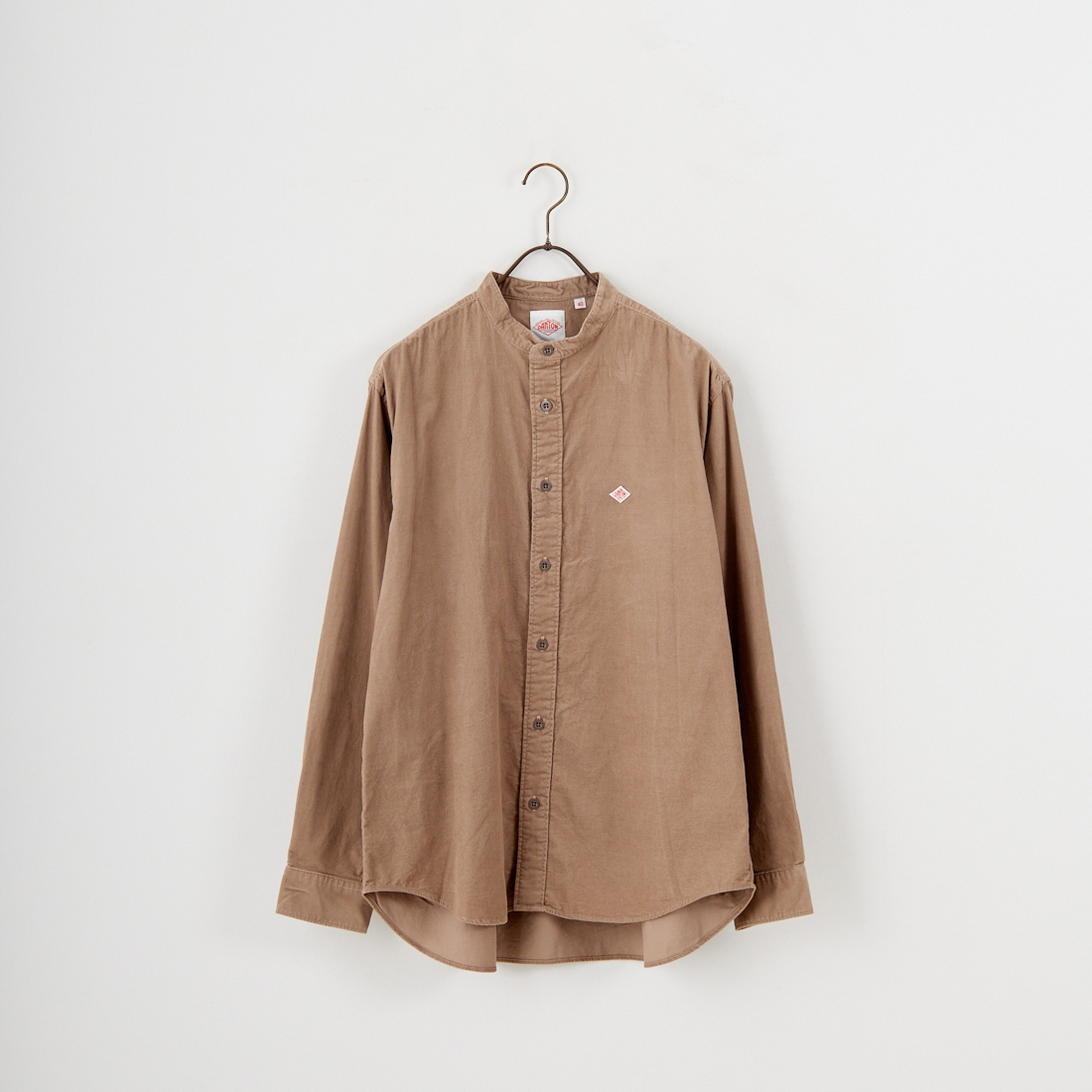 DANTON [ダントン] コーデュロイ バンドカラーシャツ [DT-B0291MCD] SAND BEIGE