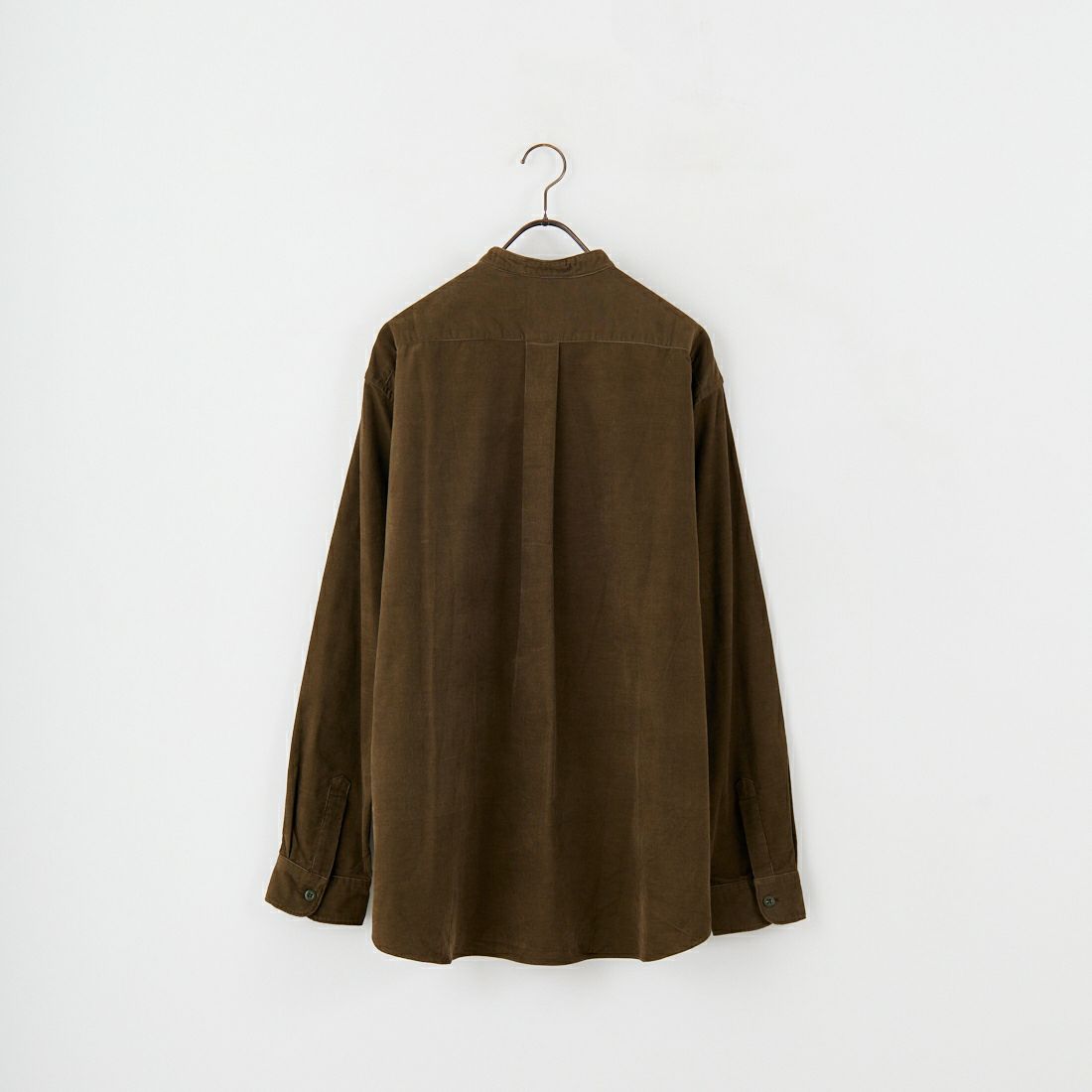 DANTON [ダントン] コーデュロイ バンドカラーシャツ [DT-B0291MCD] OLIVE