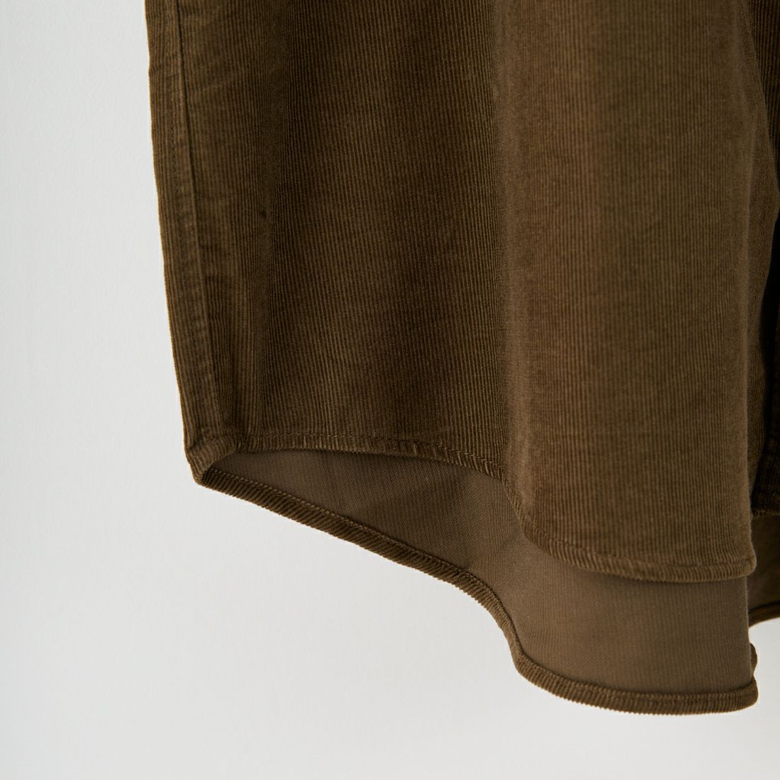 DANTON [ダントン] コーデュロイ バンドカラーシャツ [DT-B0291MCD] OLIVE