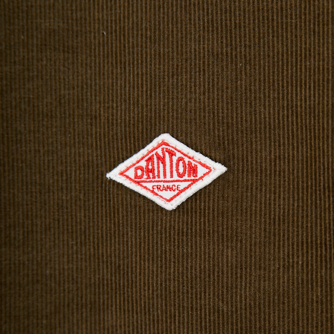DANTON [ダントン] コーデュロイ バンドカラーシャツ [DT-B0291MCD] OLIVE