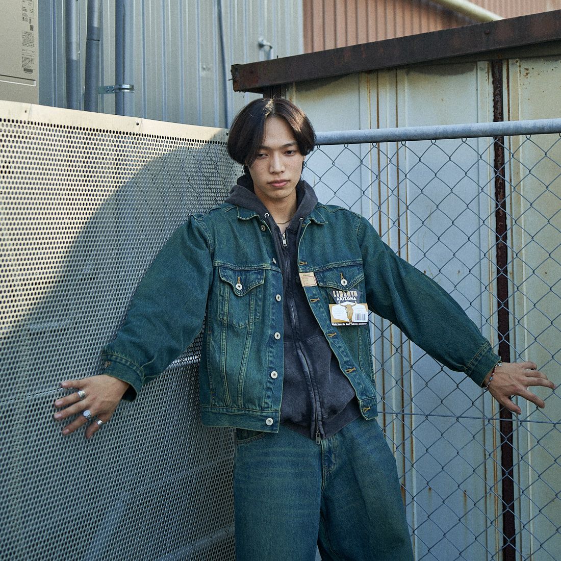 LiBERTO [リベルト] ARIZONAジャケット [FL2550] 88 GRUNGE &&モデル身長：179cm 着用サイズ：S&&