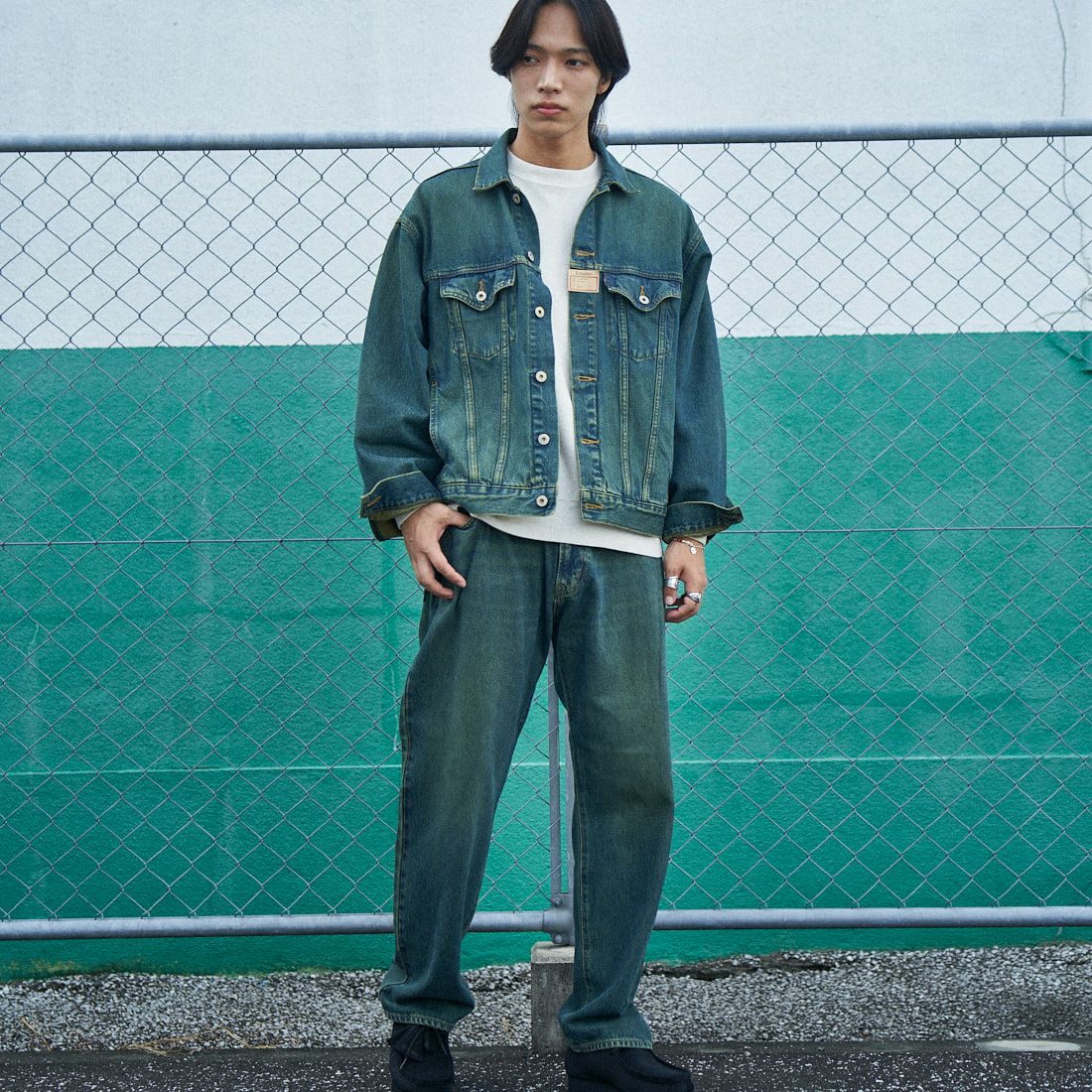 LiBERTO [リベルト] ARIZONAジャケット [FL2550] 88 GRUNGE &&モデル身長：179cm 着用サイズ：L&&