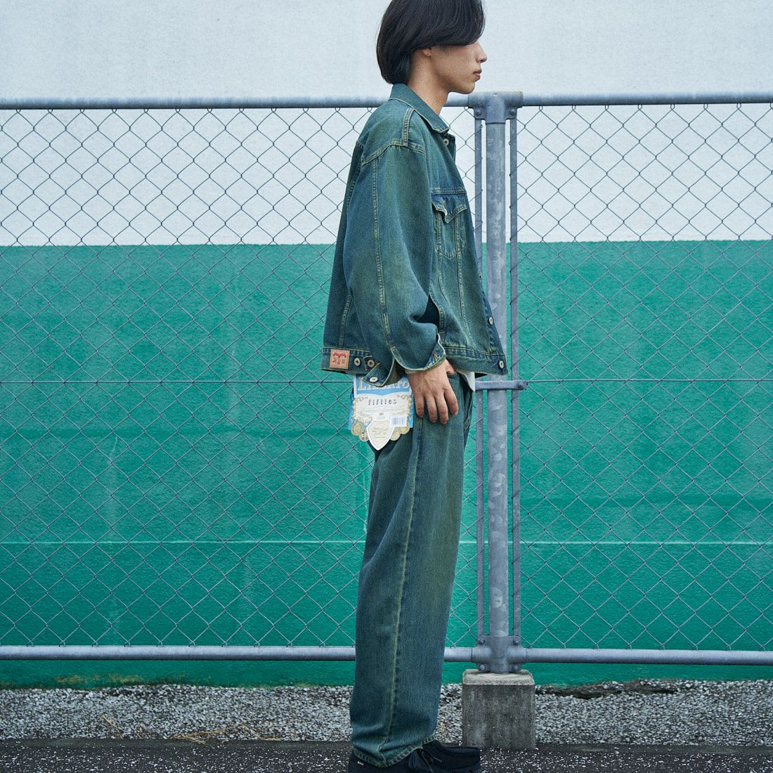 LiBERTO [リベルト] ARIZONAジャケット [FL2550] 88 GRUNGE &&モデル身長：179cm 着用サイズ：L&&