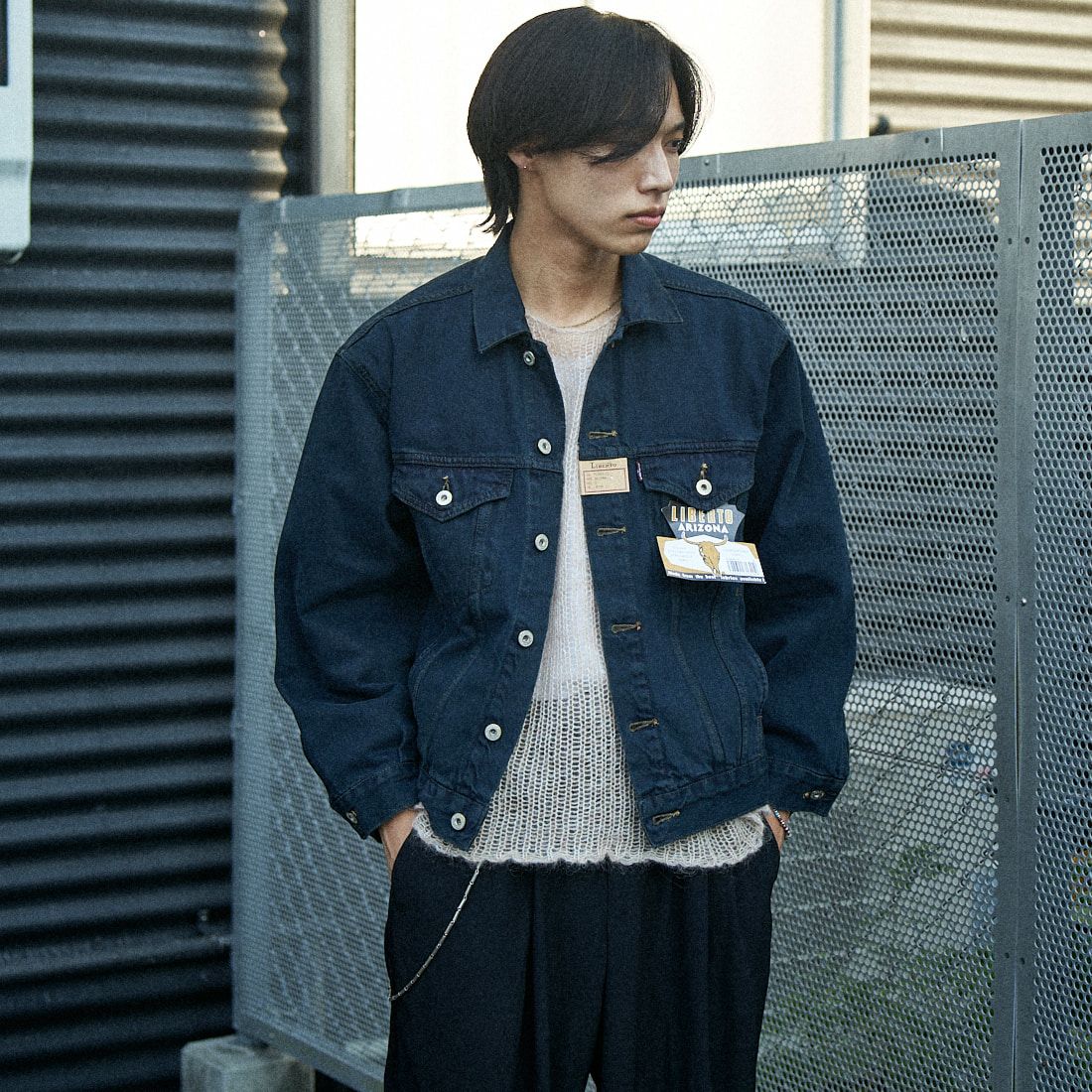 LiBERTO [リベルト] ARIZONAジャケット [FL2550] 72 JET BLK &&モデル身長：179cm 着用サイズ：S&&