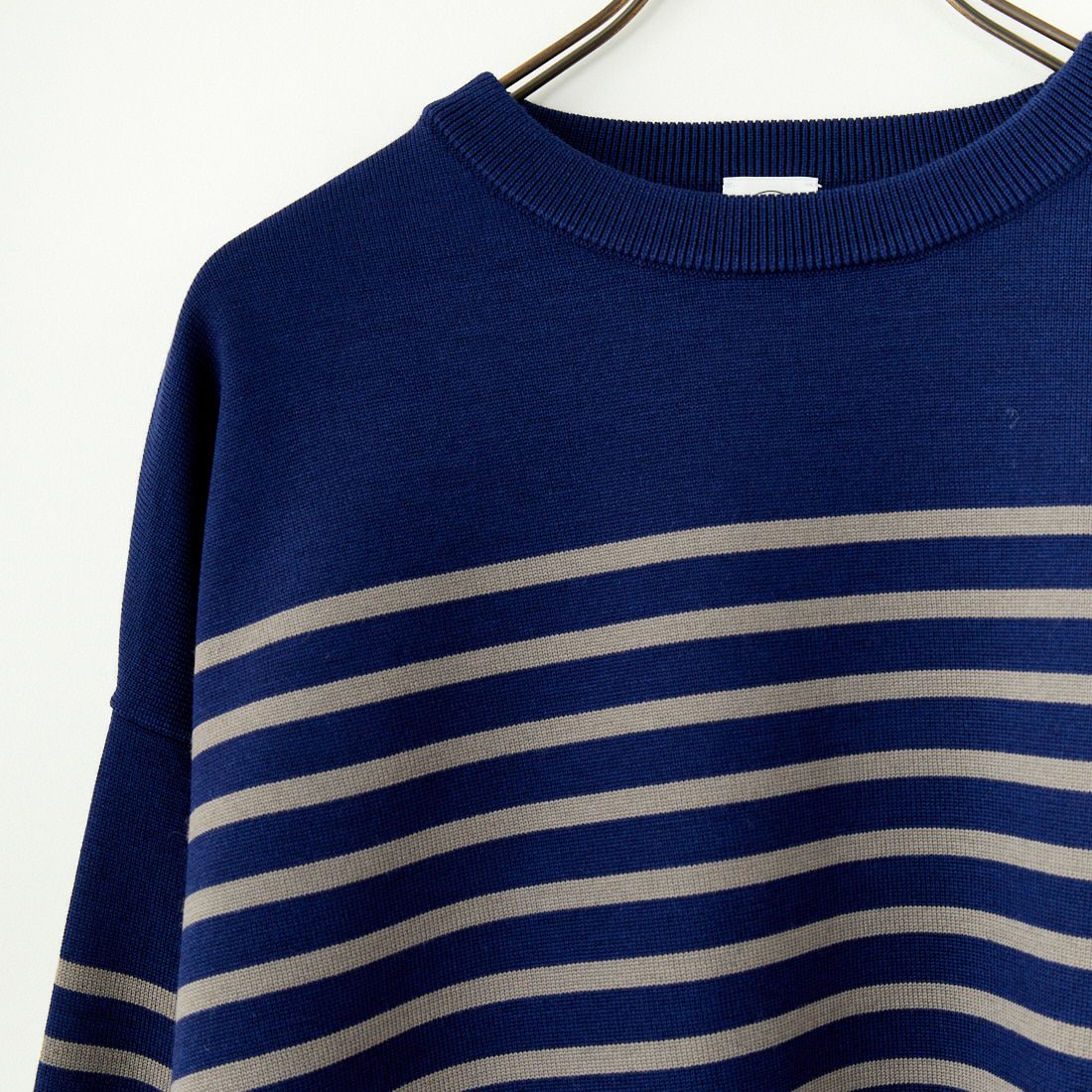 ORCIVAL [オーシバル] プレーティング プルオーバーニット [OR-D0102CRA] BLU/DK.GRY